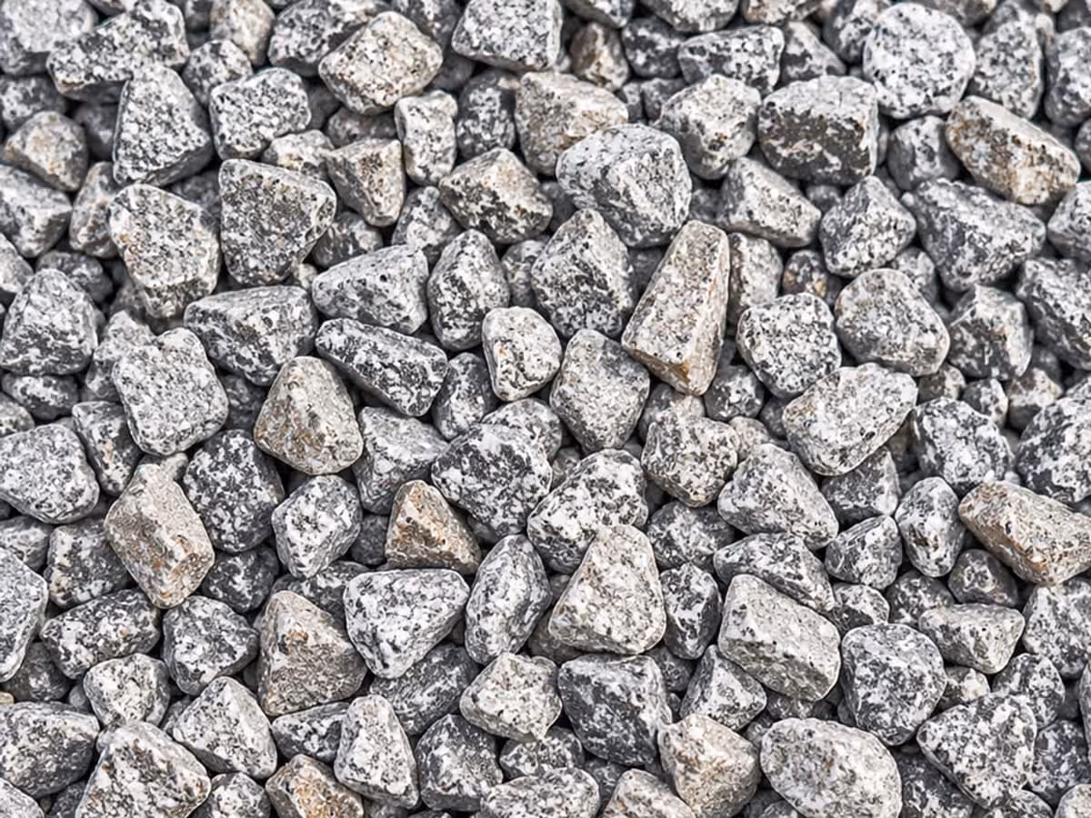 4–12 mm mıcır — kırma taş agrega yakın çekim